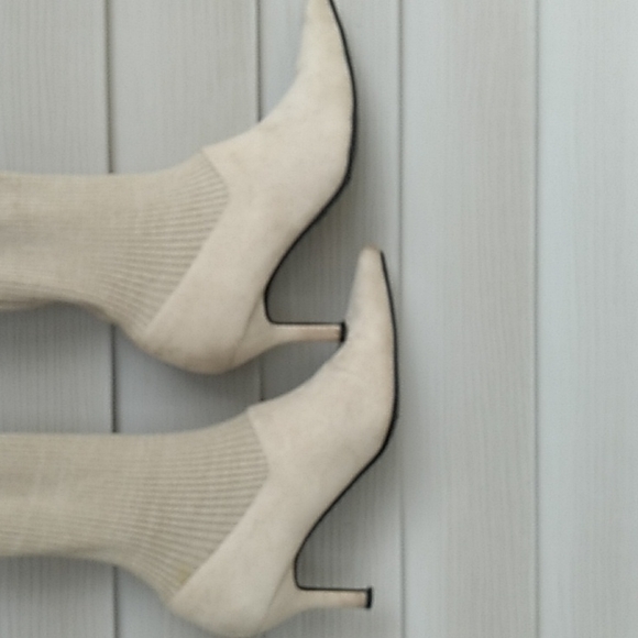 Vintage, Rampage, Fabric, Upper Balance, Beige Boots, beautiful - Picture 2 of 11